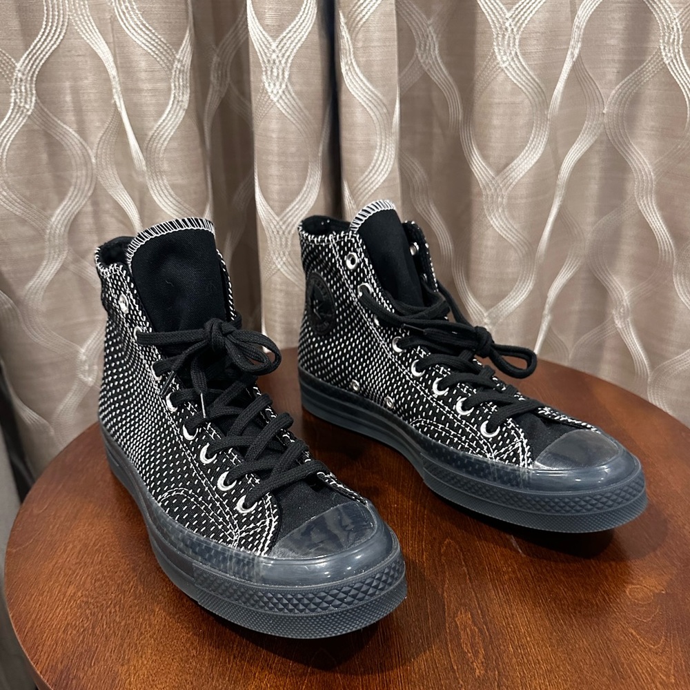 Converse Chuck 70 High Top Jacquard Black/White-Cool Grey Unisex Sneaker - Picture 5 of 13